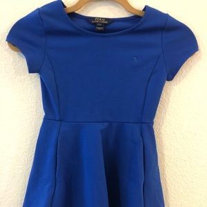 Blue polo dress